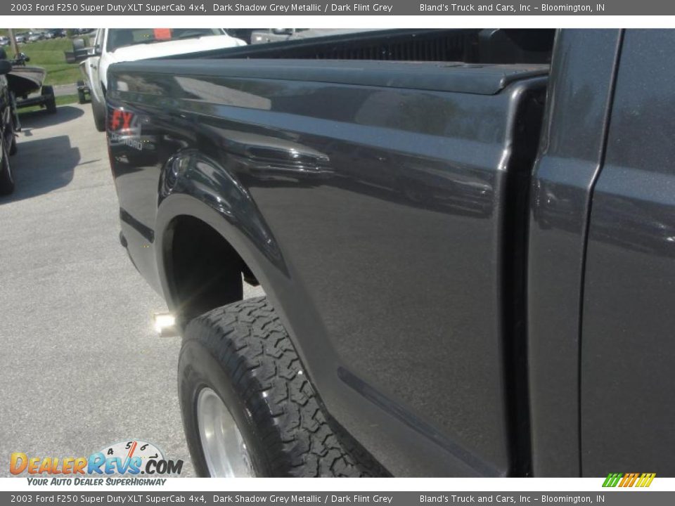 2003 Ford F250 Super Duty XLT SuperCab 4x4 Dark Shadow Grey Metallic / Dark Flint Grey Photo #26