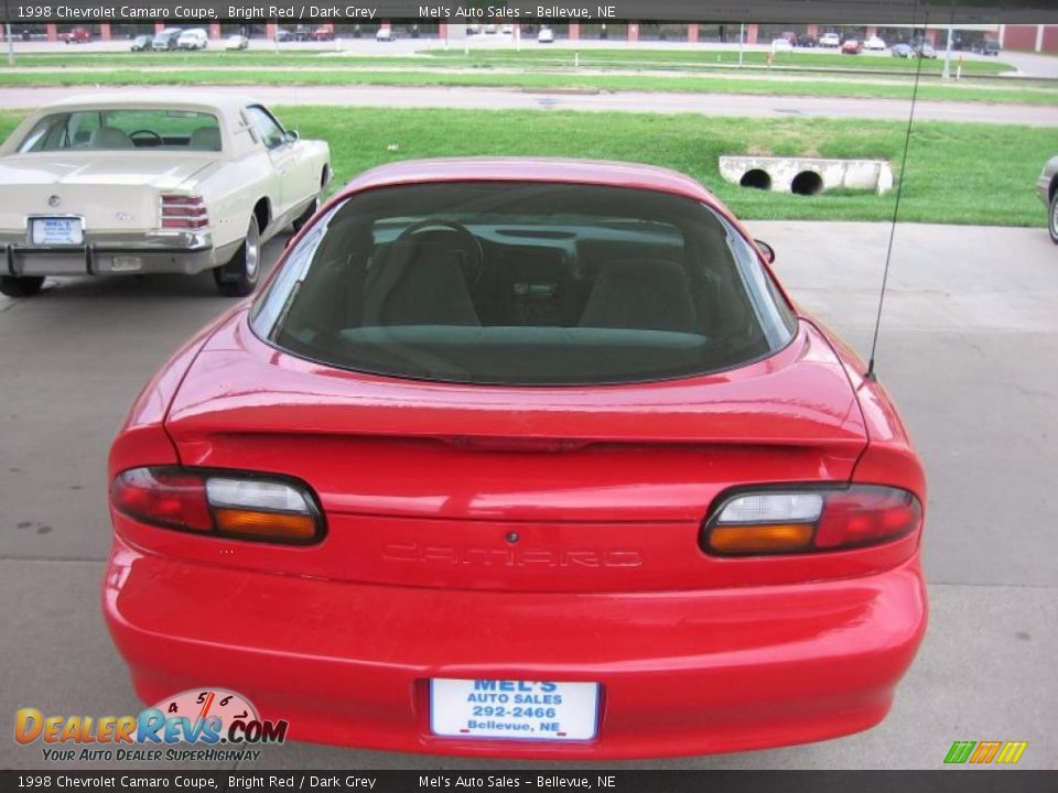 1998 Chevrolet Camaro Coupe Bright Red / Dark Grey Photo #3