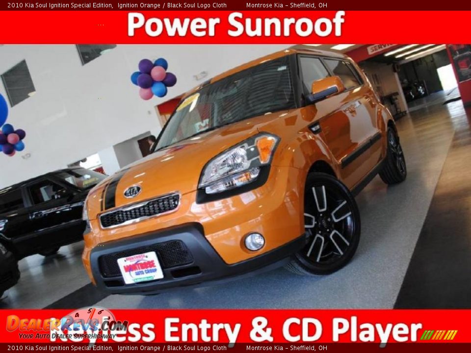 2010 Kia Soul Ignition Special Edition Ignition Orange / Black Soul Logo Cloth Photo #1