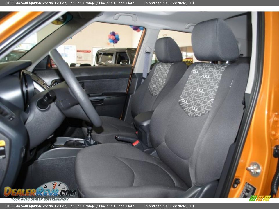2010 Kia Soul Ignition Special Edition Ignition Orange / Black Soul Logo Cloth Photo #16