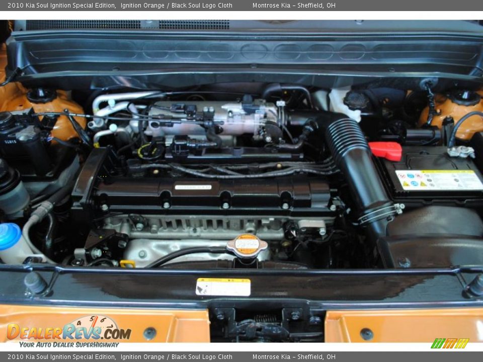 2010 Kia Soul Ignition Special Edition Ignition Orange / Black Soul Logo Cloth Photo #23