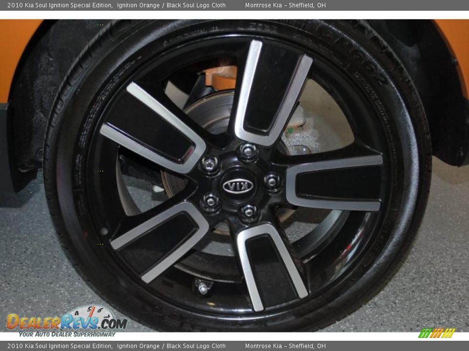 2010 Kia Soul Ignition Special Edition Ignition Orange / Black Soul Logo Cloth Photo #28