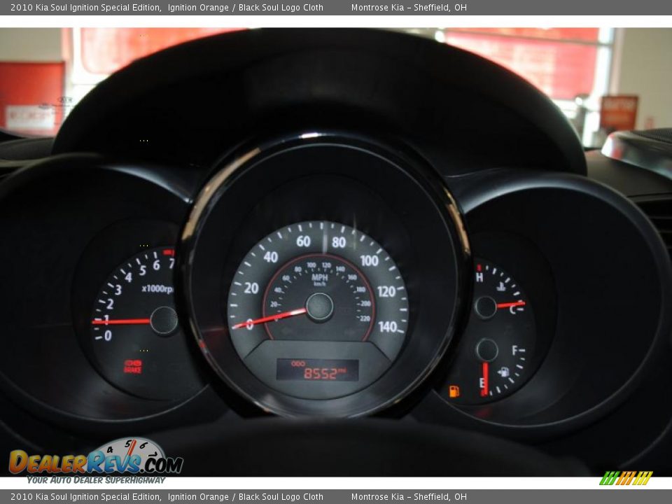 2010 Kia Soul Ignition Special Edition Ignition Orange / Black Soul Logo Cloth Photo #34