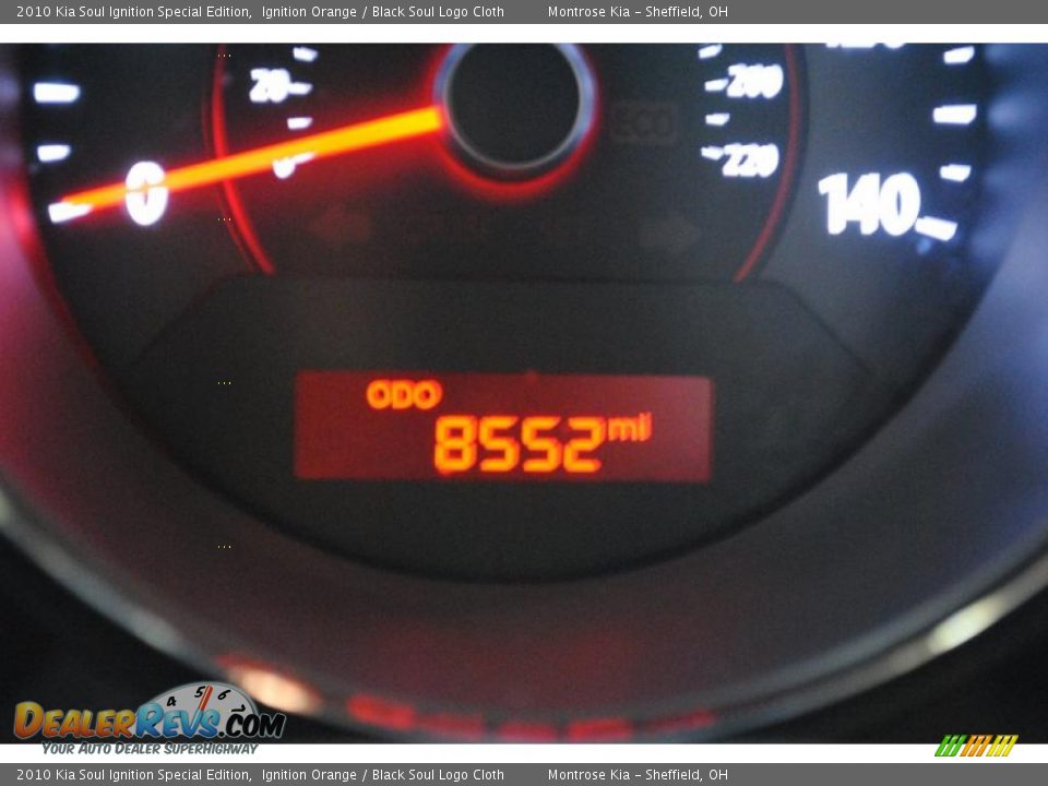 2010 Kia Soul Ignition Special Edition Ignition Orange / Black Soul Logo Cloth Photo #35