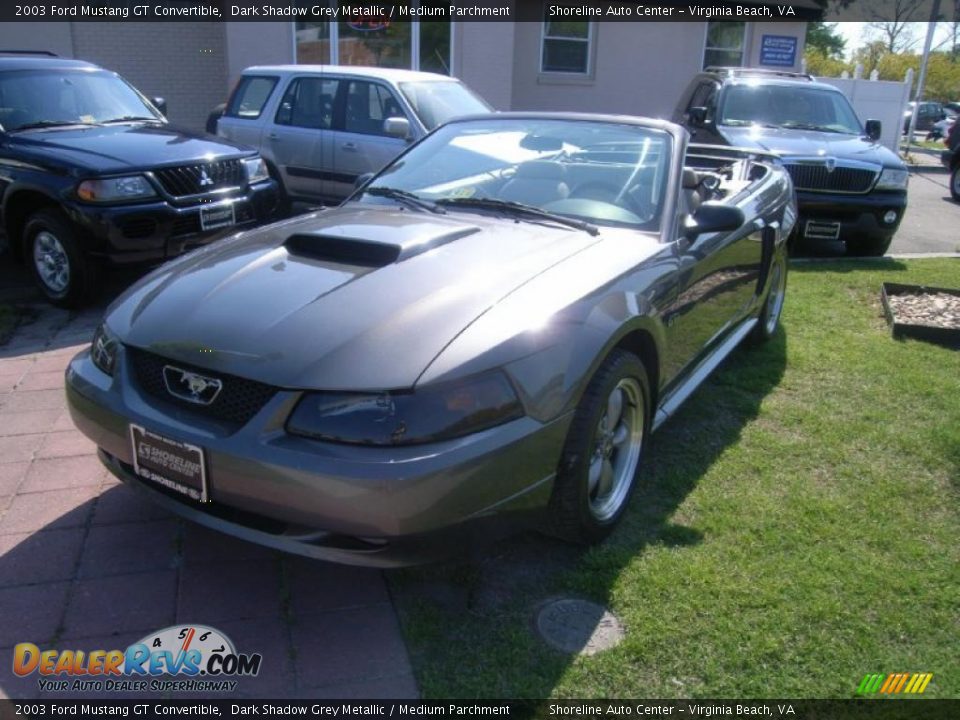 2003 Ford Mustang GT Convertible Dark Shadow Grey Metallic / Medium Parchment Photo #1