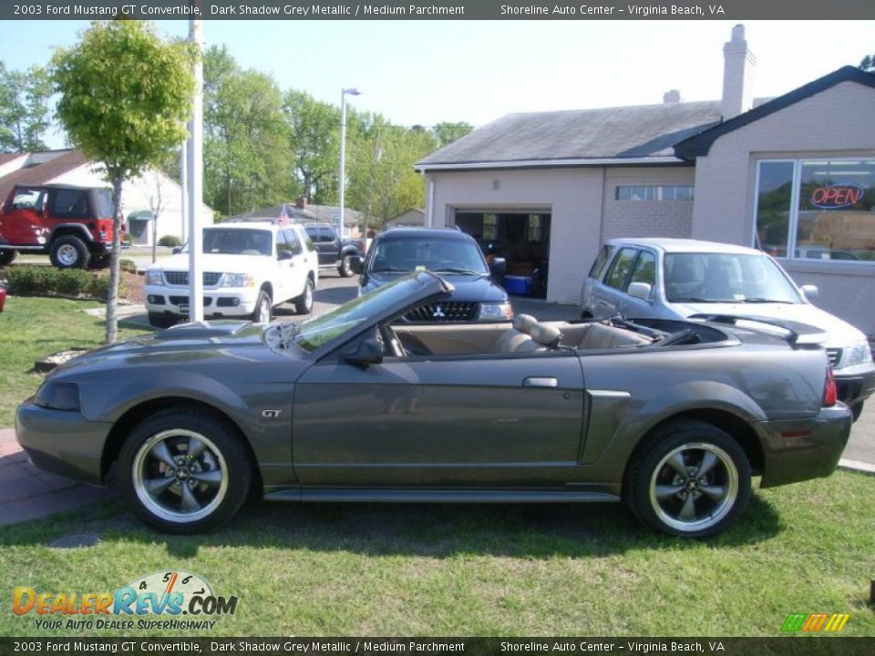 2003 Ford Mustang GT Convertible Dark Shadow Grey Metallic / Medium Parchment Photo #2