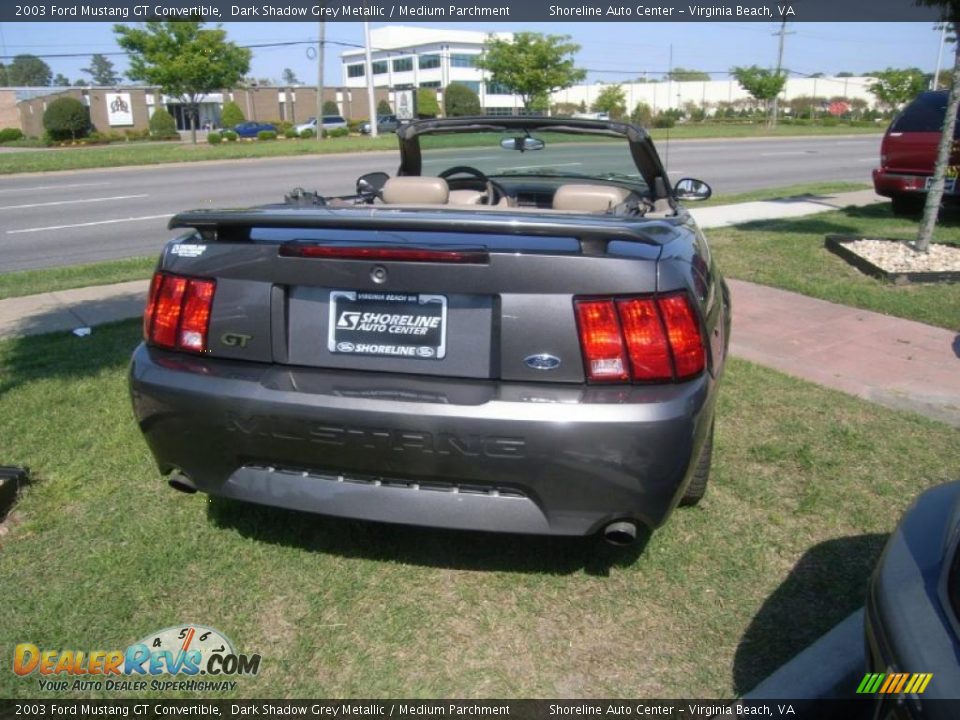 2003 Ford Mustang GT Convertible Dark Shadow Grey Metallic / Medium Parchment Photo #4