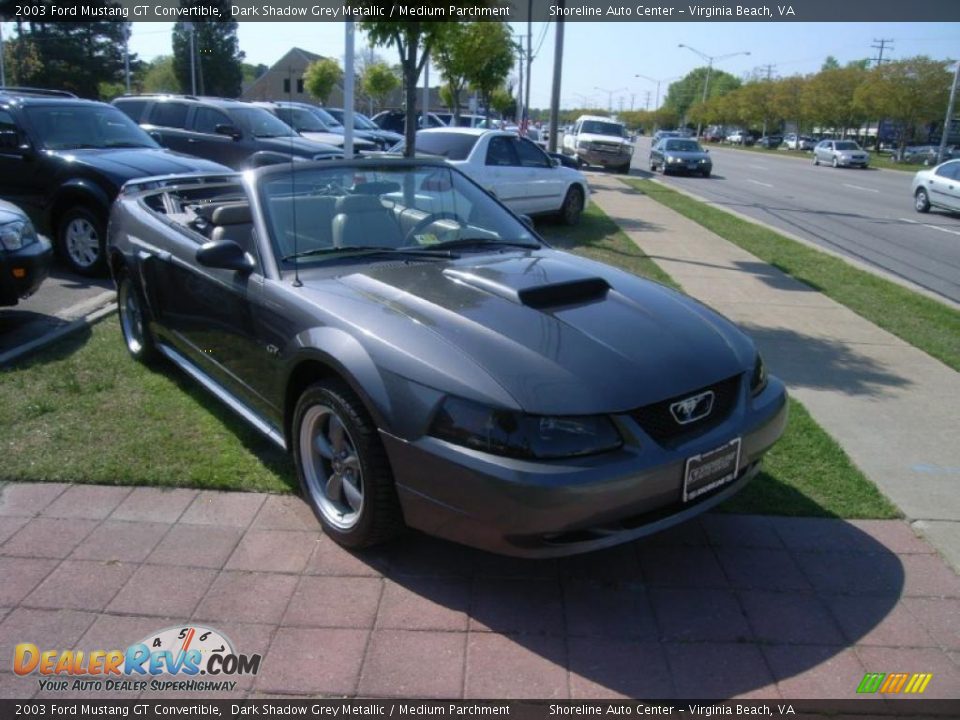 2003 Ford Mustang GT Convertible Dark Shadow Grey Metallic / Medium Parchment Photo #6
