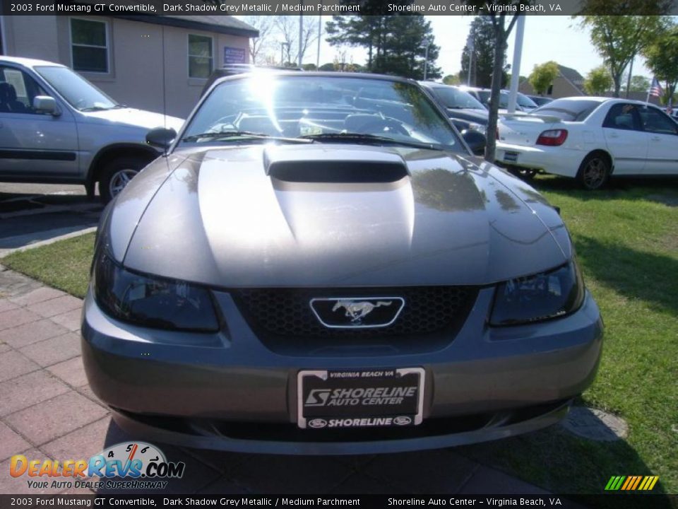 2003 Ford Mustang GT Convertible Dark Shadow Grey Metallic / Medium Parchment Photo #7