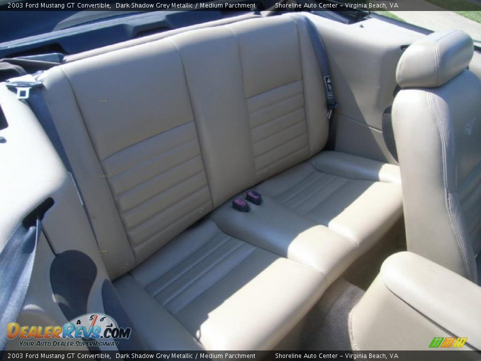 2003 Ford Mustang GT Convertible Dark Shadow Grey Metallic / Medium Parchment Photo #11