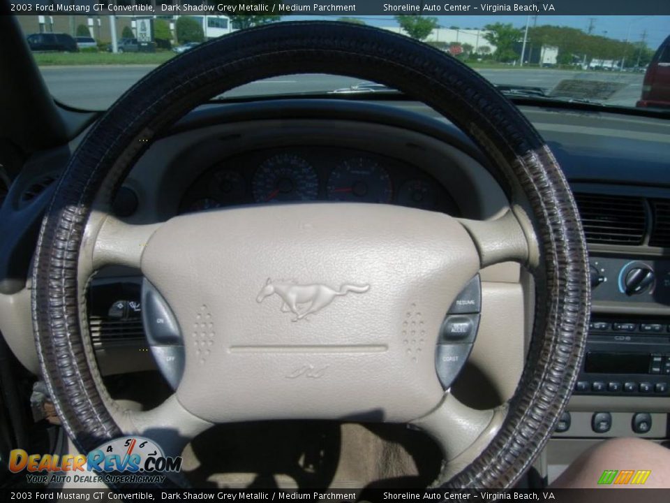 2003 Ford Mustang GT Convertible Dark Shadow Grey Metallic / Medium Parchment Photo #16