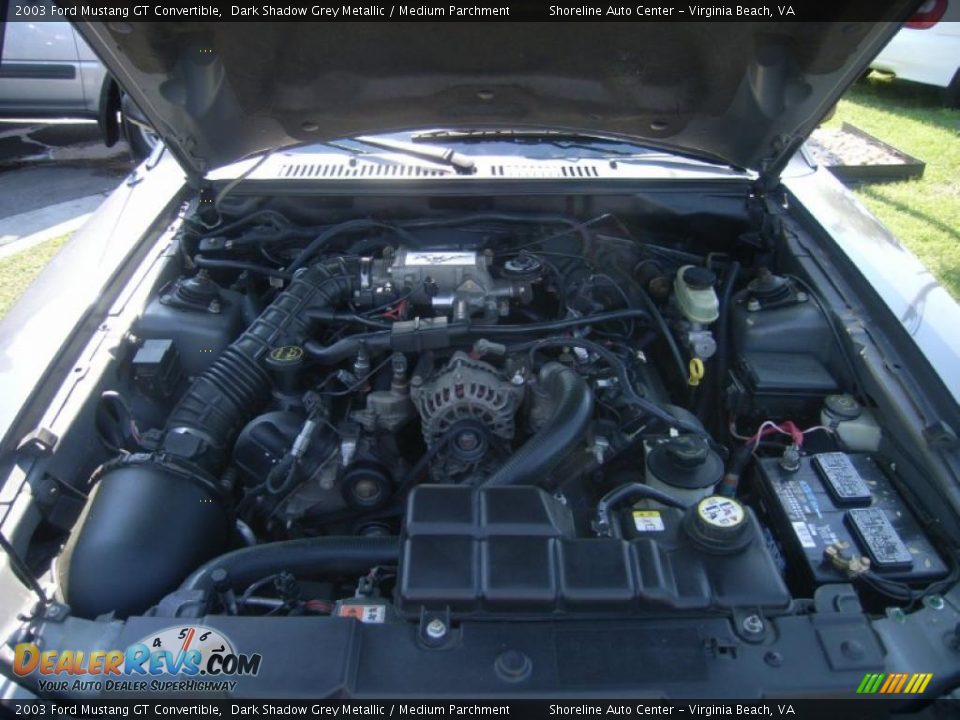 2003 Ford Mustang GT Convertible Dark Shadow Grey Metallic / Medium Parchment Photo #19