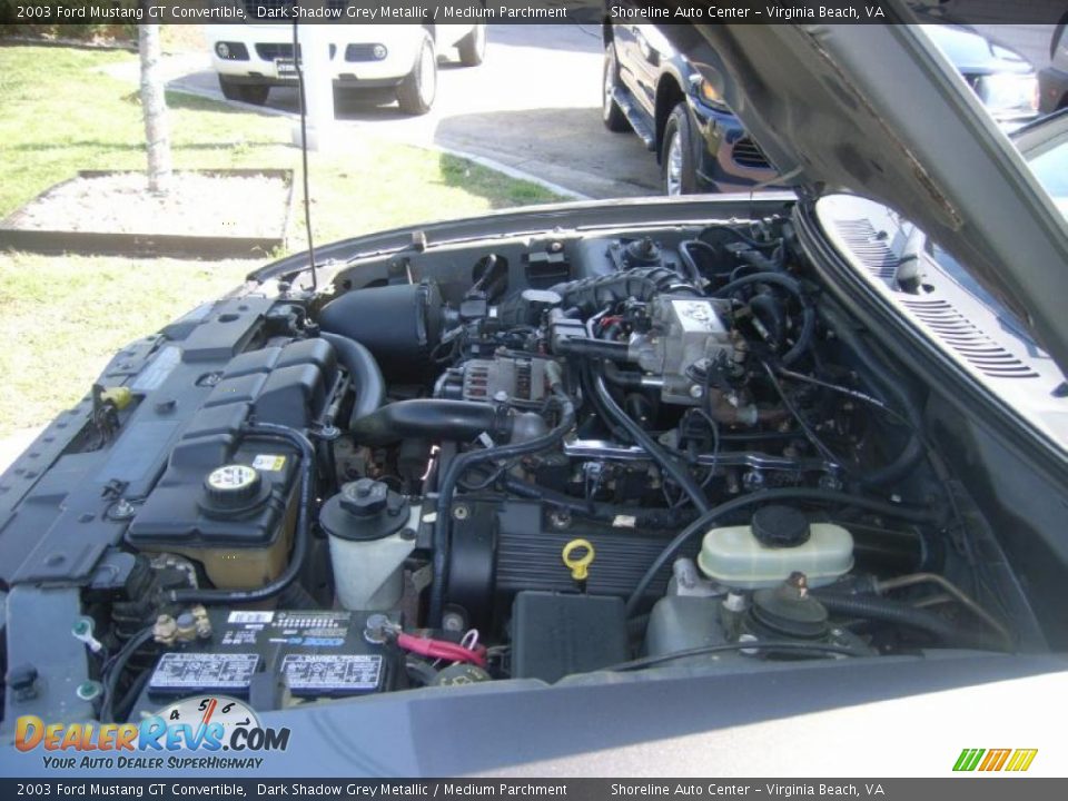 2003 Ford Mustang GT Convertible Dark Shadow Grey Metallic / Medium Parchment Photo #20