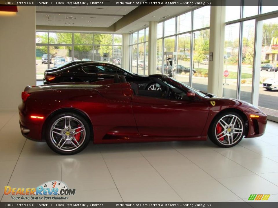 2007 Ferrari F430 Spider F1 Dark Red Metallic / Charcoal Photo #3