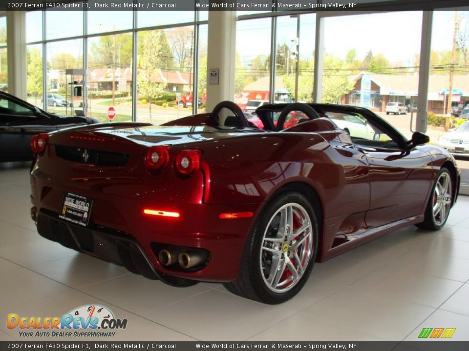 2007 Ferrari F430 Spider F1 Dark Red Metallic / Charcoal Photo #4