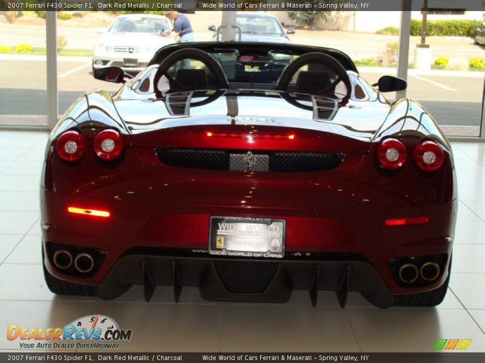 2007 Ferrari F430 Spider F1 Dark Red Metallic / Charcoal Photo #5