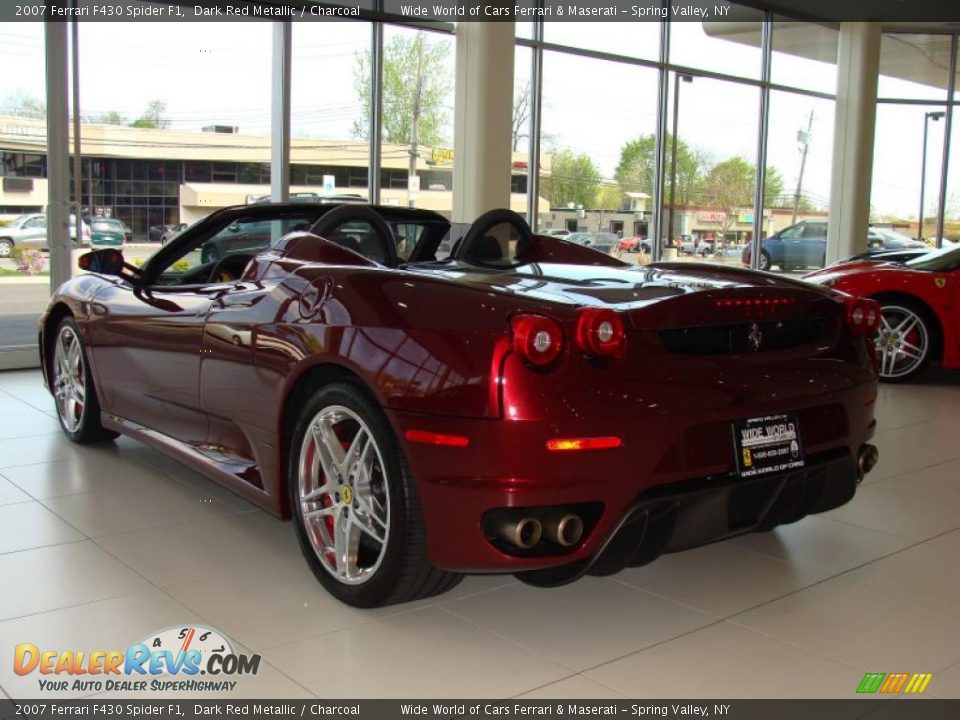 2007 Ferrari F430 Spider F1 Dark Red Metallic / Charcoal Photo #6