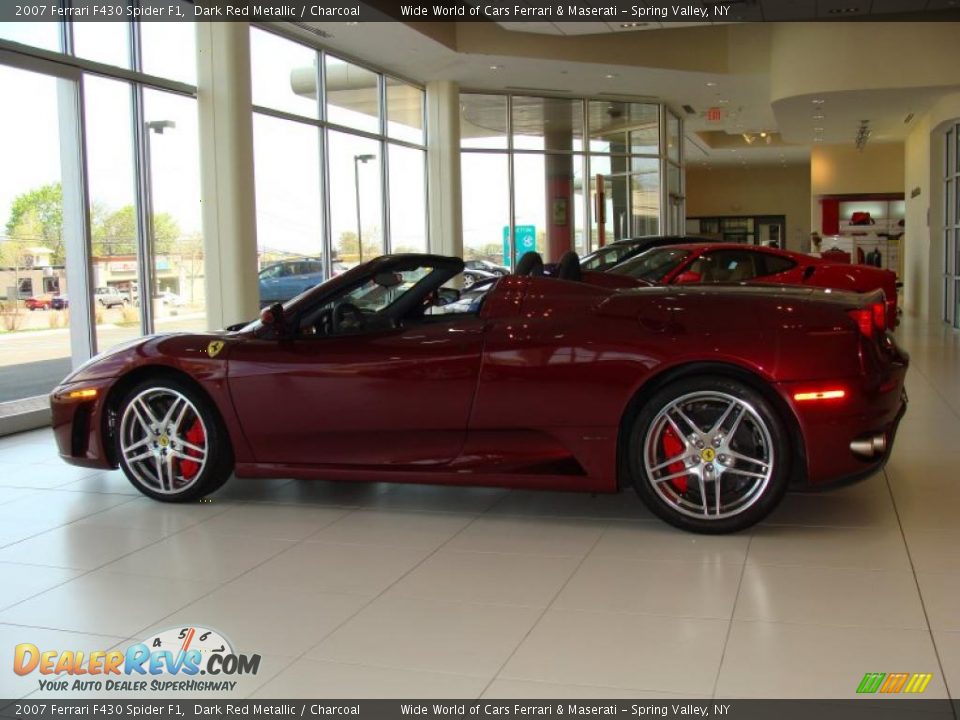 2007 Ferrari F430 Spider F1 Dark Red Metallic / Charcoal Photo #7