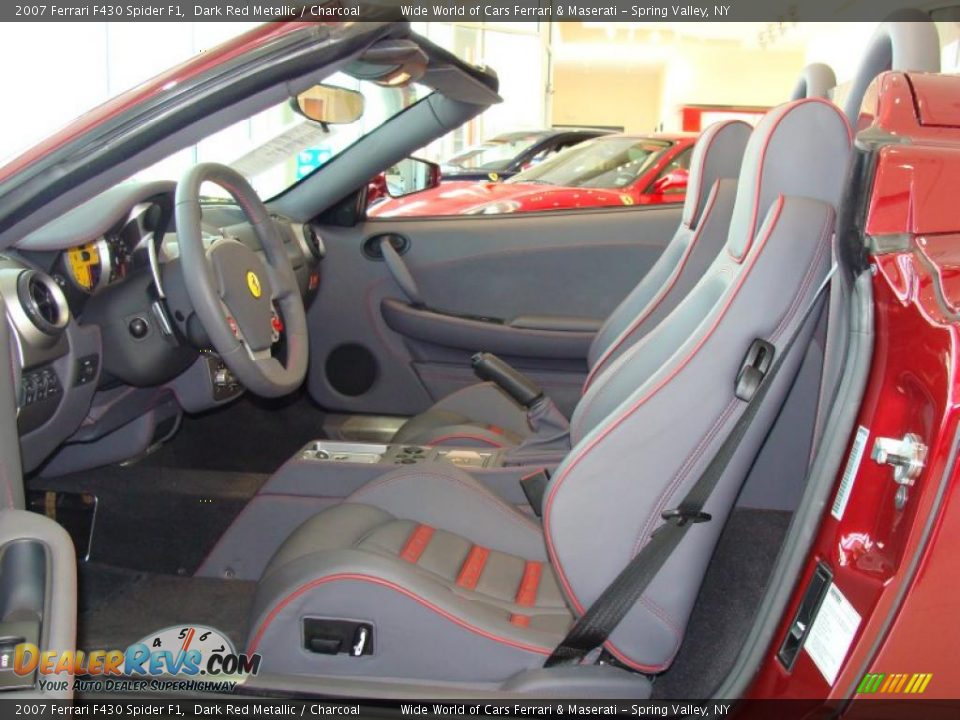 Charcoal Interior - 2007 Ferrari F430 Spider F1 Photo #9