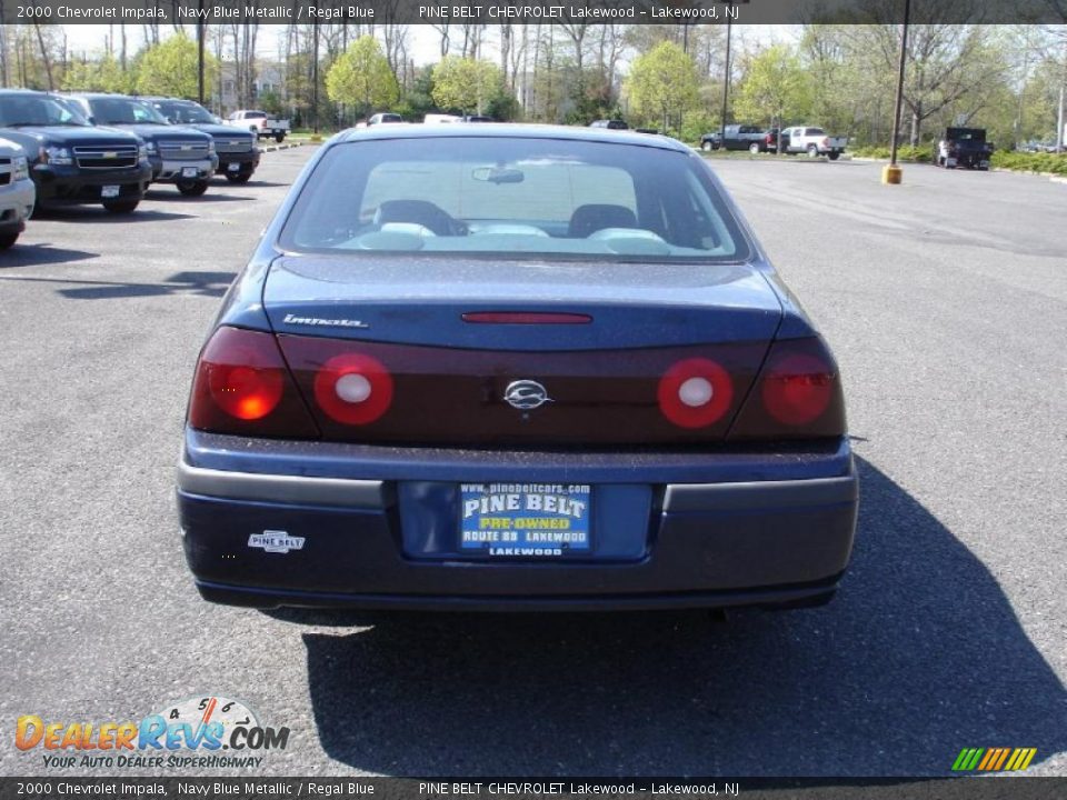 2000 Chevrolet Impala Navy Blue Metallic / Regal Blue Photo #5