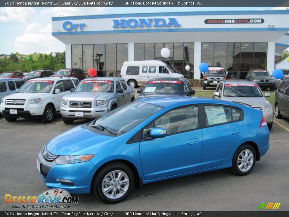 2010 Honda Insight Hybrid EX Clear Sky Blue Metallic / Gray Photo #1