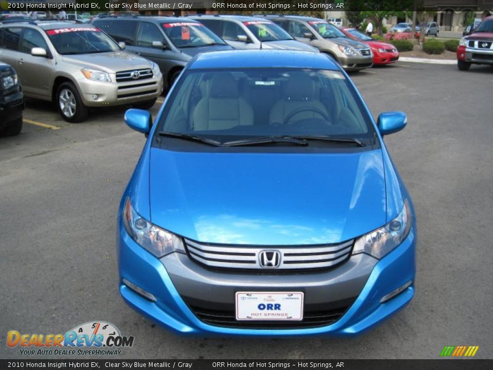 2010 Honda Insight Hybrid EX Clear Sky Blue Metallic / Gray Photo #2