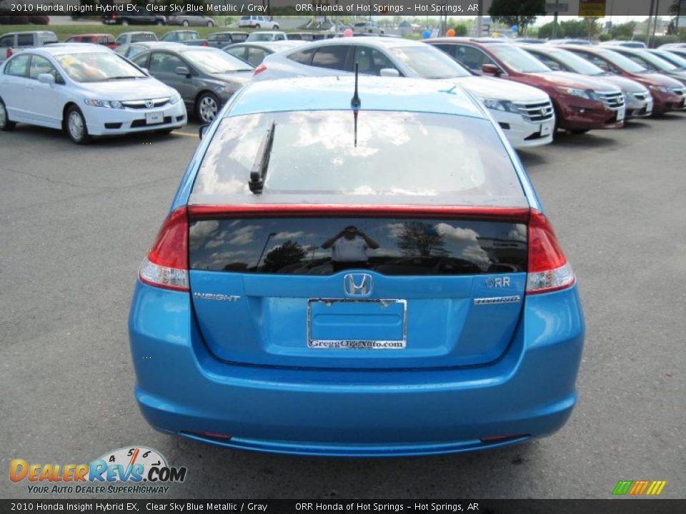 2010 Honda Insight Hybrid EX Clear Sky Blue Metallic / Gray Photo #4