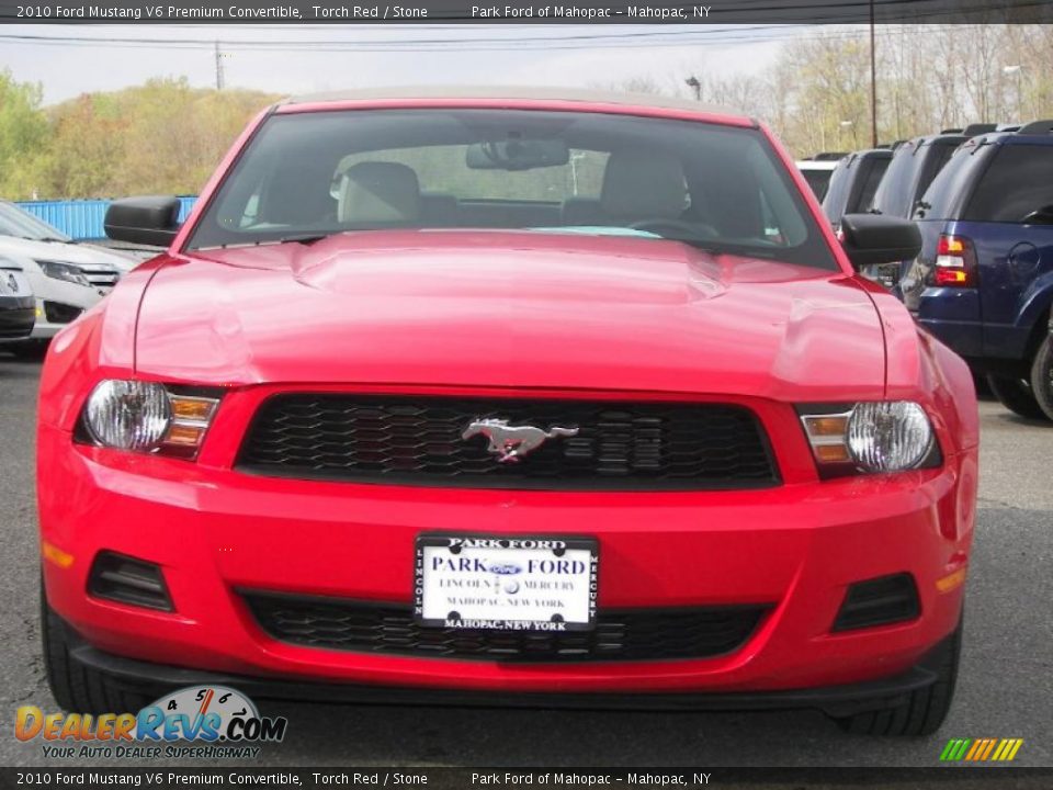 2010 Ford Mustang V6 Premium Convertible Torch Red / Stone Photo #1