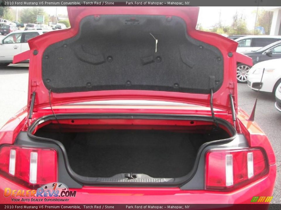 2010 Ford Mustang V6 Premium Convertible Torch Red / Stone Photo #7