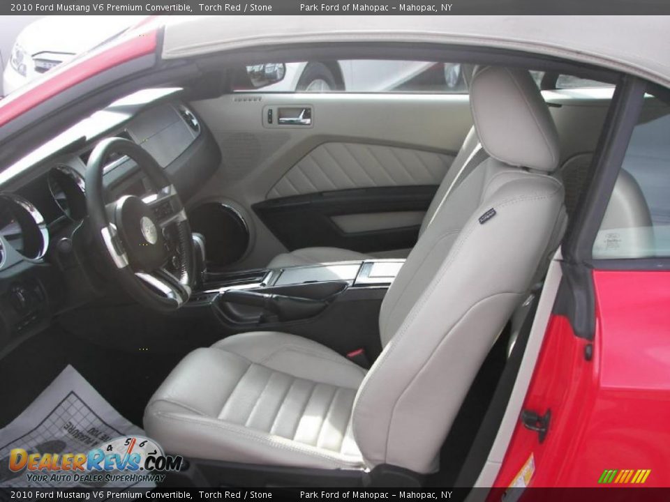 2010 Ford Mustang V6 Premium Convertible Torch Red / Stone Photo #10
