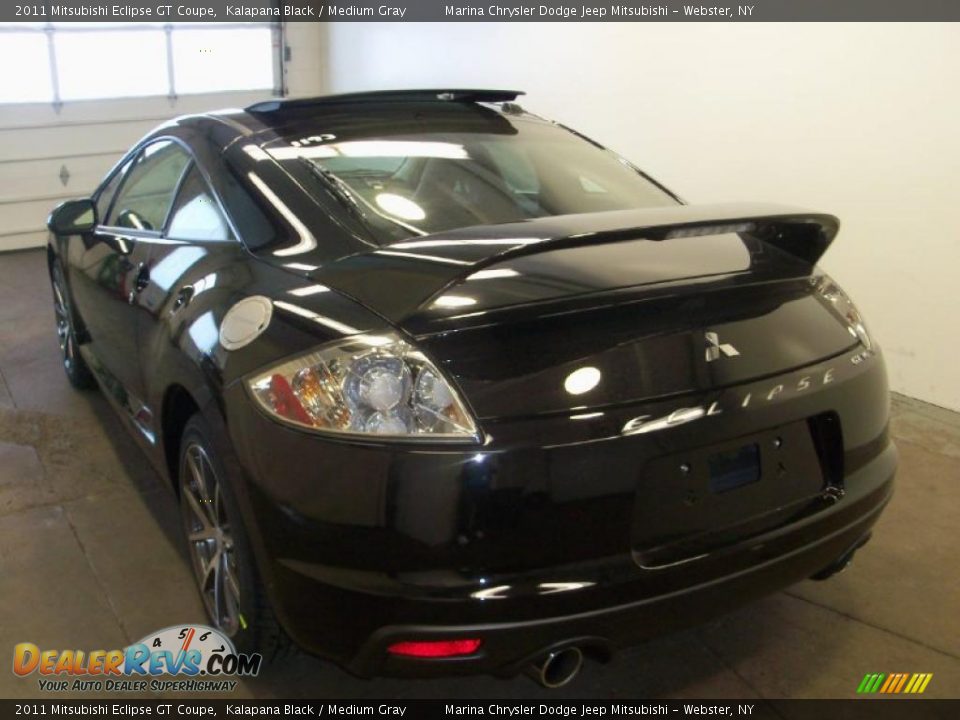 2011 Mitsubishi Eclipse GT Coupe Kalapana Black / Medium Gray Photo #12