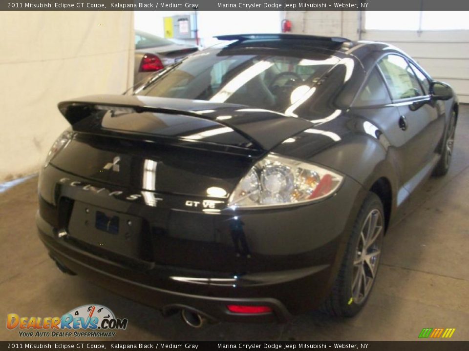 2011 Mitsubishi Eclipse GT Coupe Kalapana Black / Medium Gray Photo #14
