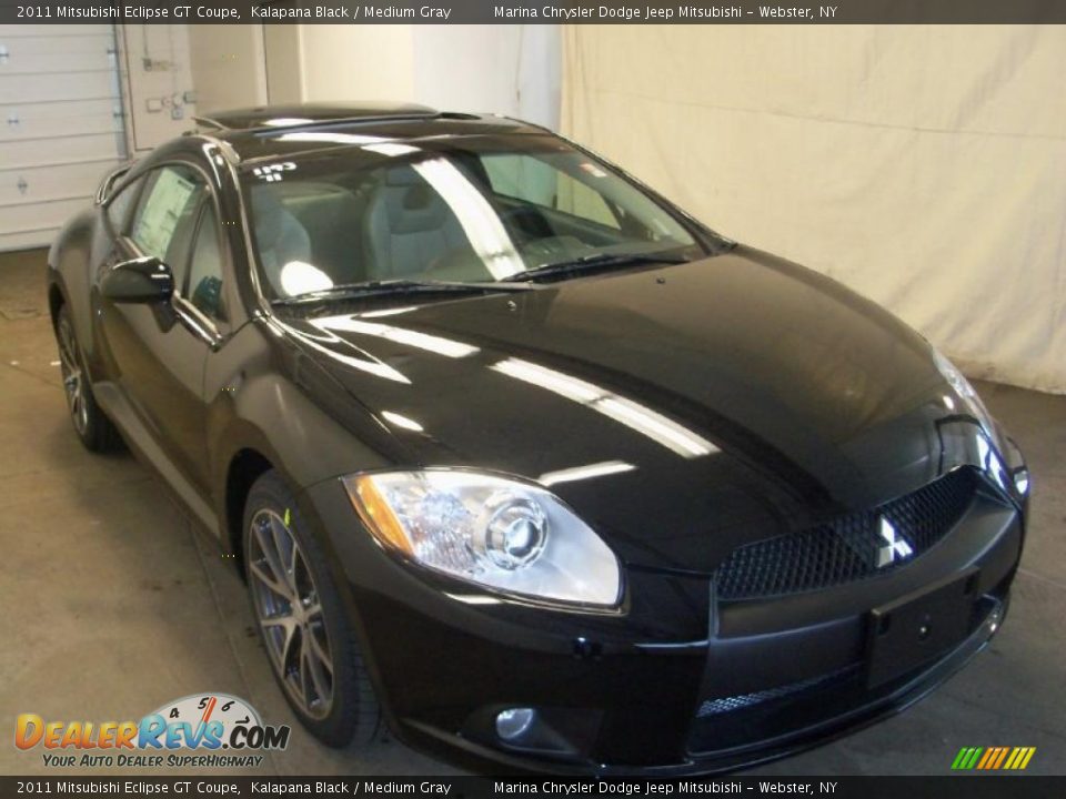 2011 Mitsubishi Eclipse GT Coupe Kalapana Black / Medium Gray Photo #15