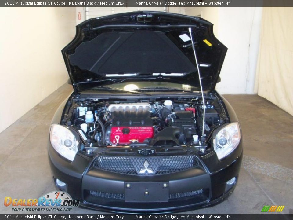 2011 Mitsubishi Eclipse GT Coupe Kalapana Black / Medium Gray Photo #17