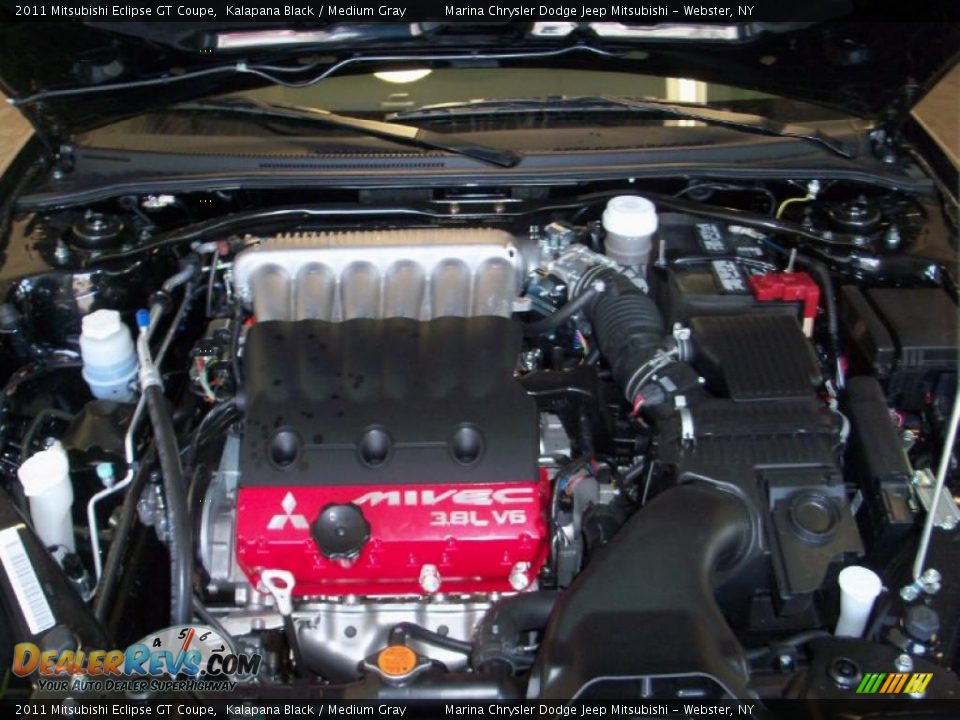 2011 Mitsubishi Eclipse GT Coupe Kalapana Black / Medium Gray Photo #18