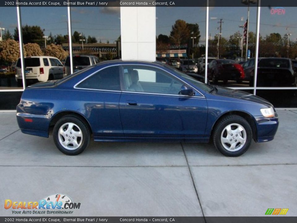 2002 Honda Accord EX Coupe Eternal Blue Pearl / Ivory Photo #2