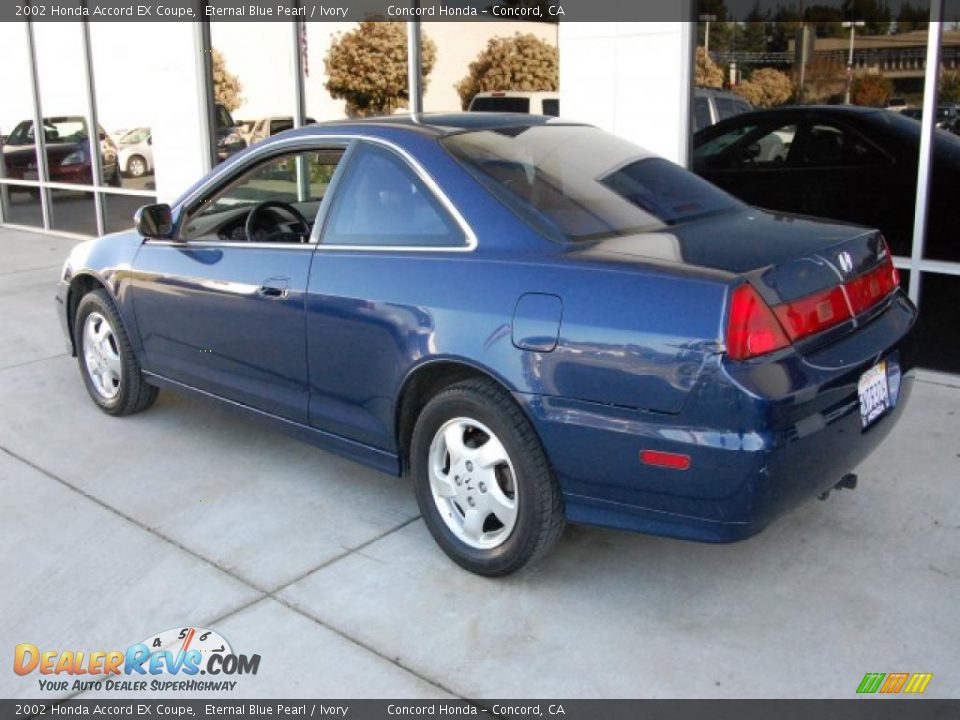 2002 Honda Accord EX Coupe Eternal Blue Pearl / Ivory Photo #5