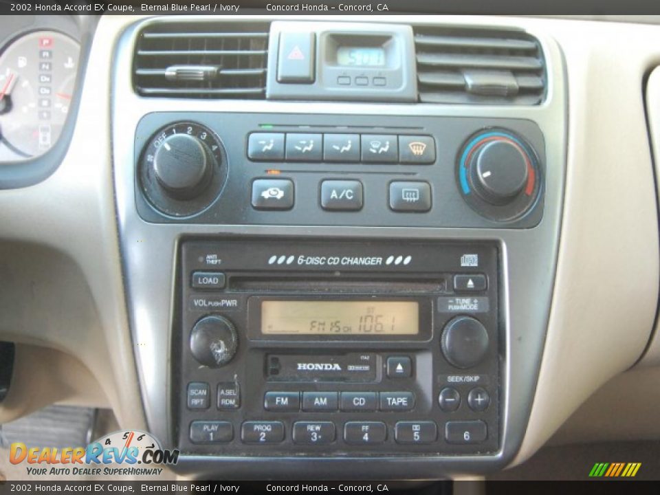 2002 Honda Accord EX Coupe Eternal Blue Pearl / Ivory Photo #13
