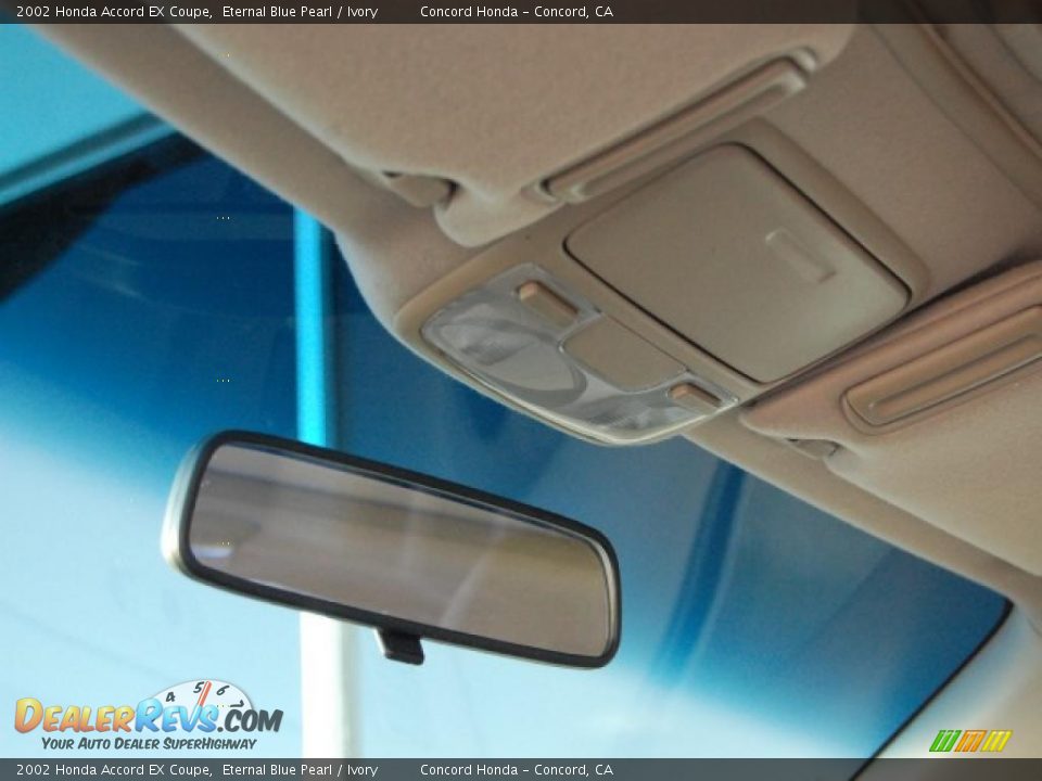 2002 Honda Accord EX Coupe Eternal Blue Pearl / Ivory Photo #14
