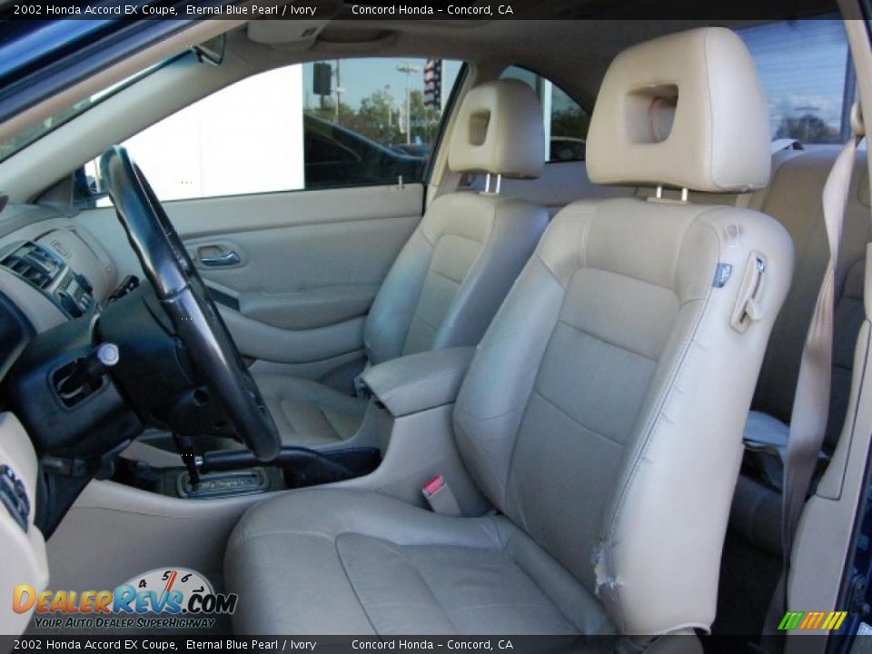 2002 Honda Accord EX Coupe Eternal Blue Pearl / Ivory Photo #23
