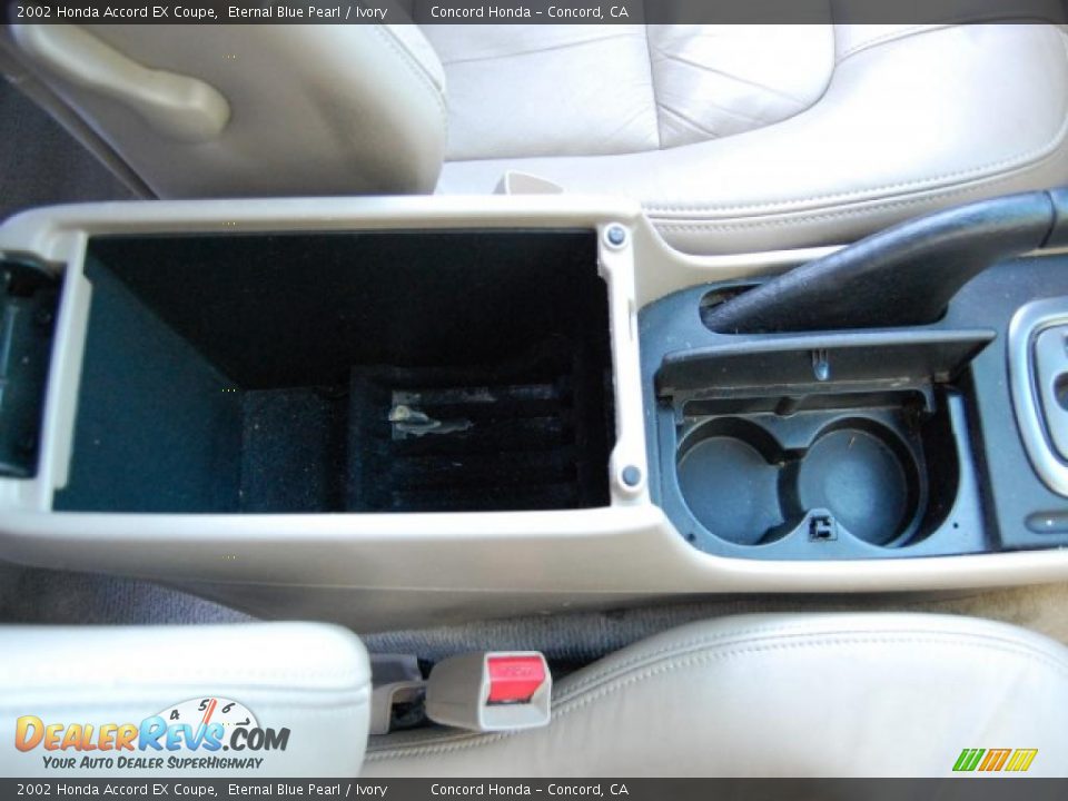 2002 Honda Accord EX Coupe Eternal Blue Pearl / Ivory Photo #25