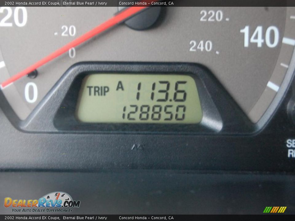 2002 Honda Accord EX Coupe Eternal Blue Pearl / Ivory Photo #27