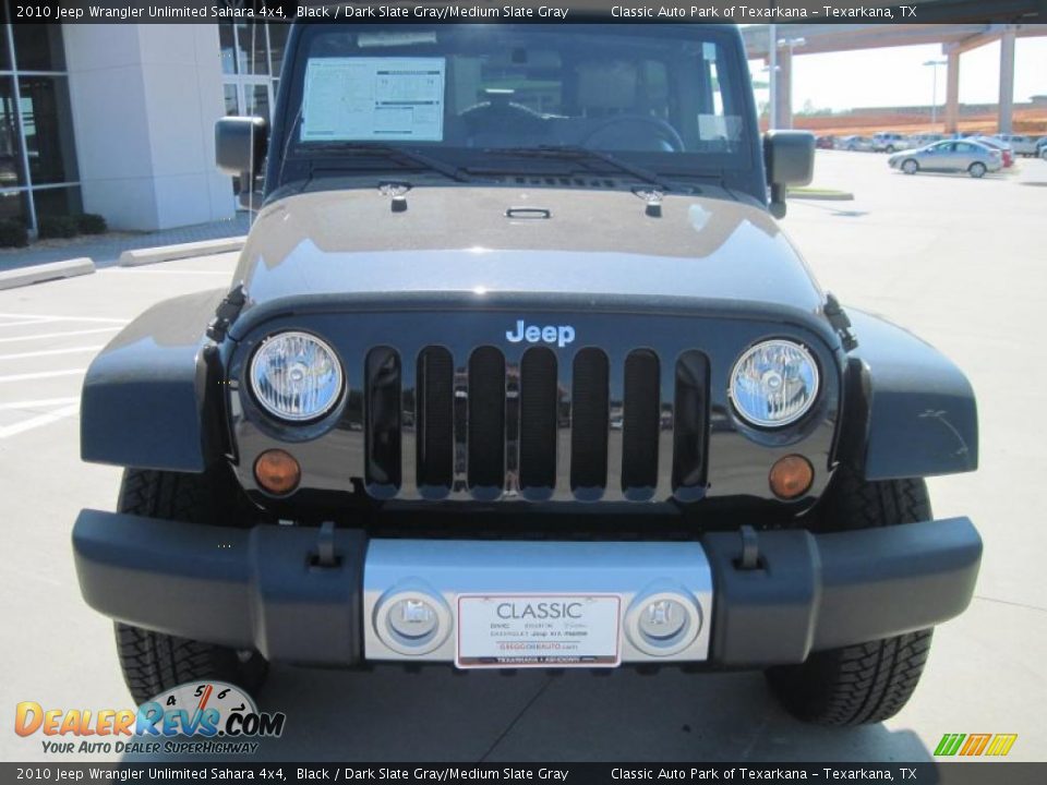 2010 Jeep Wrangler Unlimited Sahara 4x4 Black / Dark Slate Gray/Medium Slate Gray Photo #5