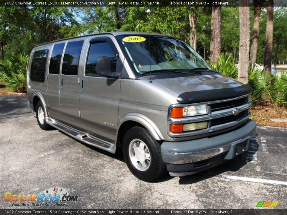 2002 Chevrolet Express 1500 Passenger Conversion Van Light Pewter Metallic / Neutral Photo #1