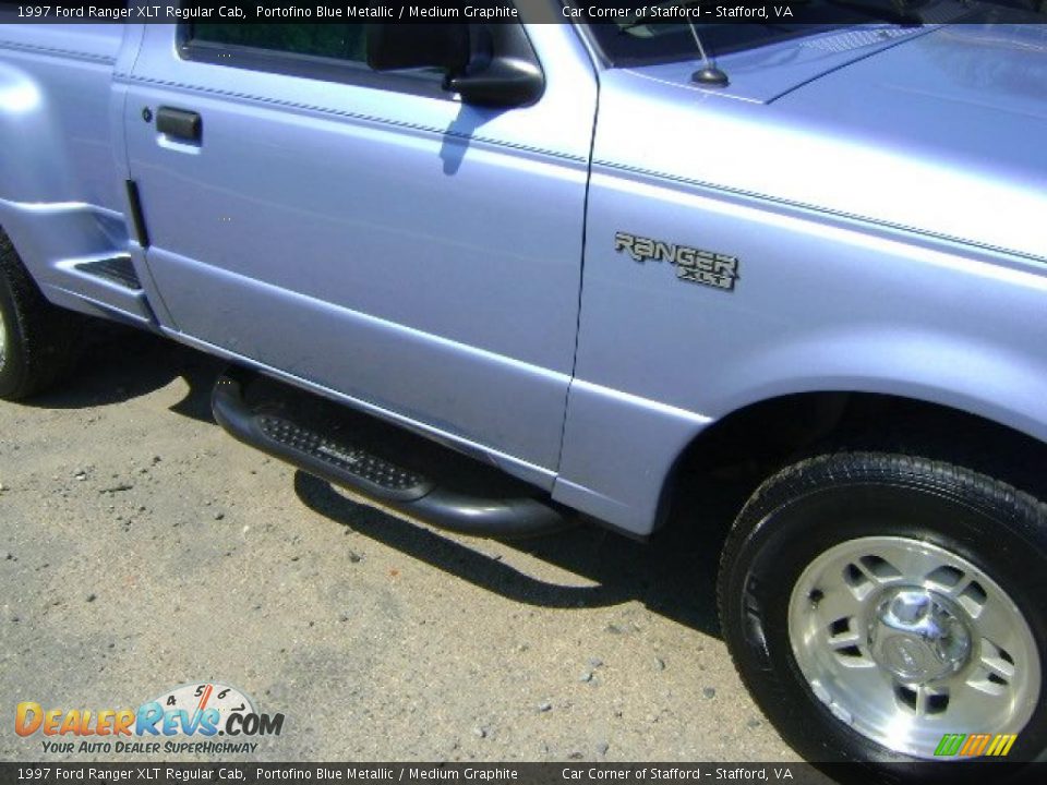 1997 Ford Ranger XLT Regular Cab Portofino Blue Metallic / Medium Graphite Photo #7