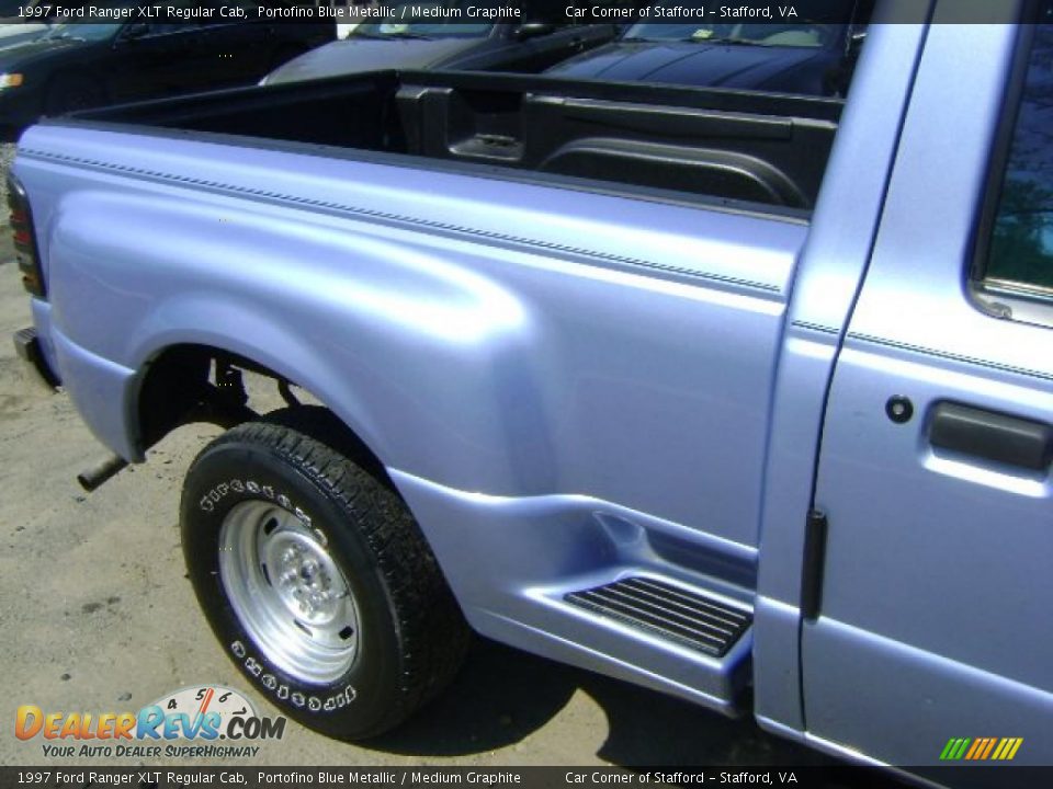 1997 Ford Ranger XLT Regular Cab Portofino Blue Metallic / Medium Graphite Photo #8