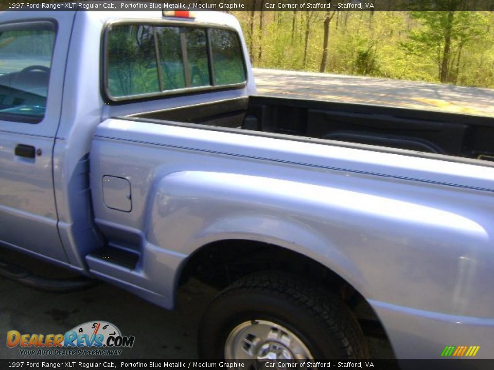 1997 Ford Ranger XLT Regular Cab Portofino Blue Metallic / Medium Graphite Photo #10