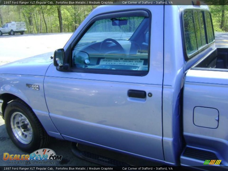 1997 Ford Ranger XLT Regular Cab Portofino Blue Metallic / Medium Graphite Photo #11