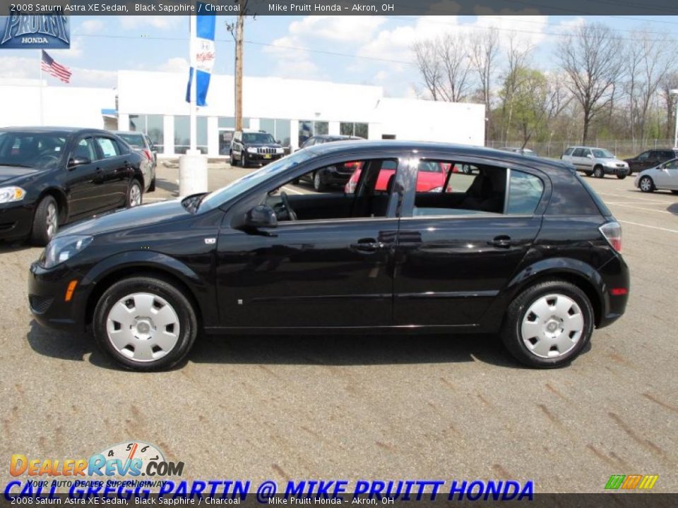 2008 Saturn Astra XE Sedan Black Sapphire / Charcoal Photo #1