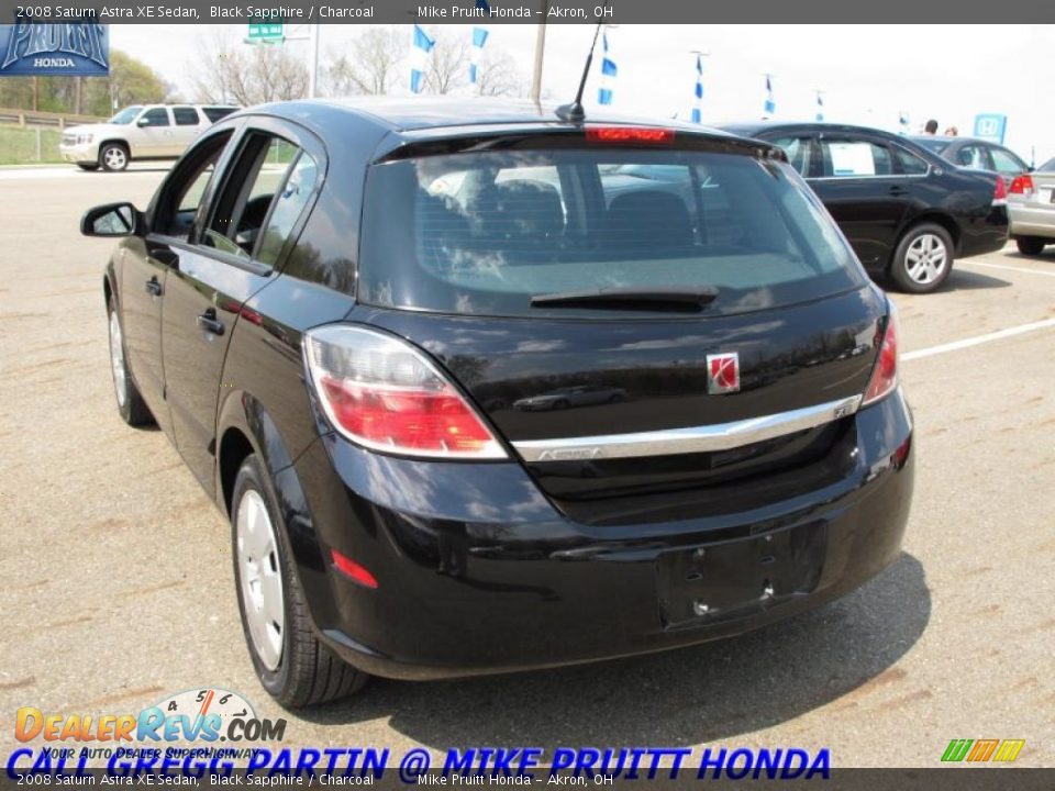 2008 Saturn Astra XE Sedan Black Sapphire / Charcoal Photo #2